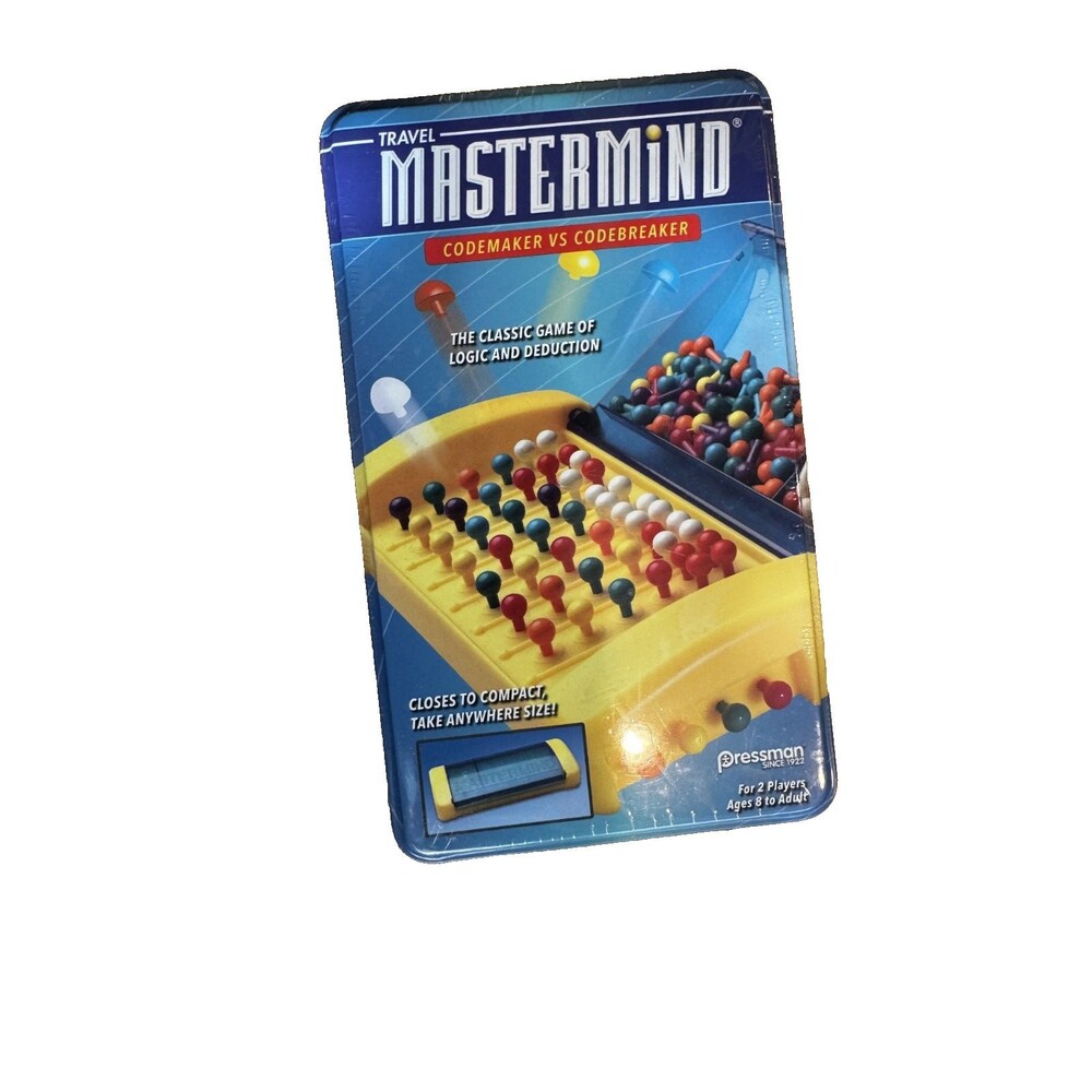 Travel Mastermind Game Pressman Classic Code Breaker Logic Deduction NEW